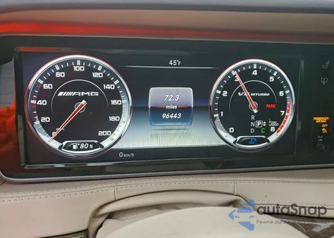 2017 Mercedes-Benz S 63 Amg z USA, uszkodzony, nr VIN WDDUG7JB5HA334848